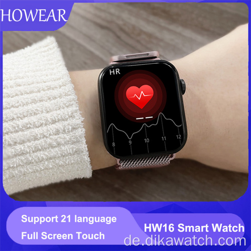 HW16 44mm Smart Watch Series6 320*385Bildschirm Benutzerdefiniertes Bild